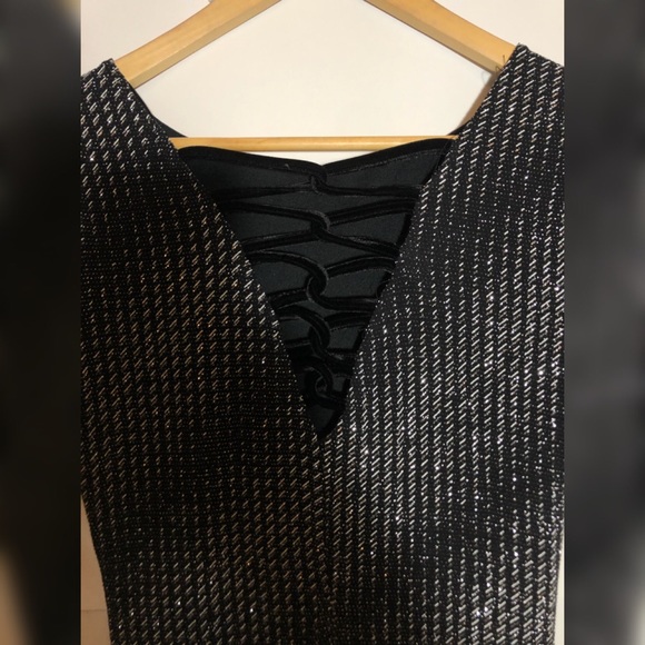 ✨BLACK SILVERY WOMEN NIGHT DRESS (M) - Picture 4 of 5